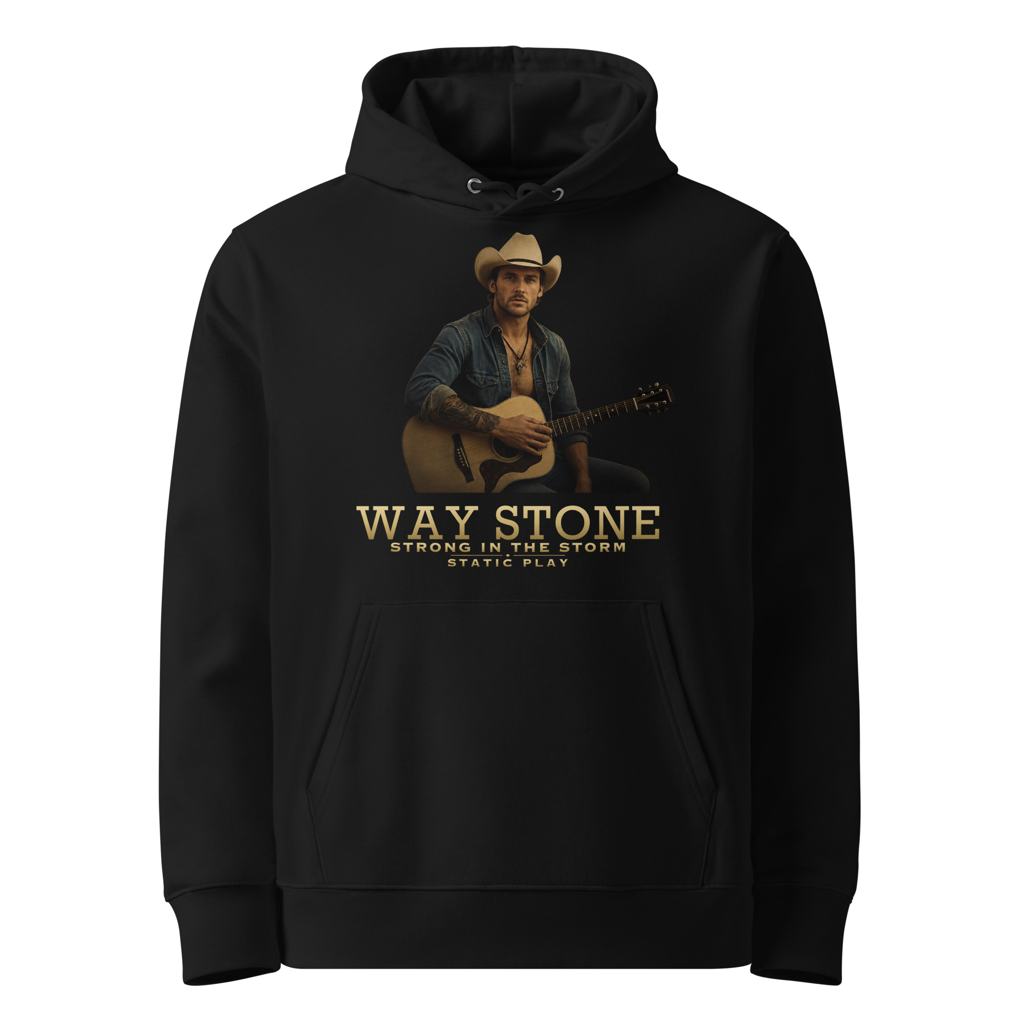 Way Stone — Strong In The Storm Hoodie (Black)