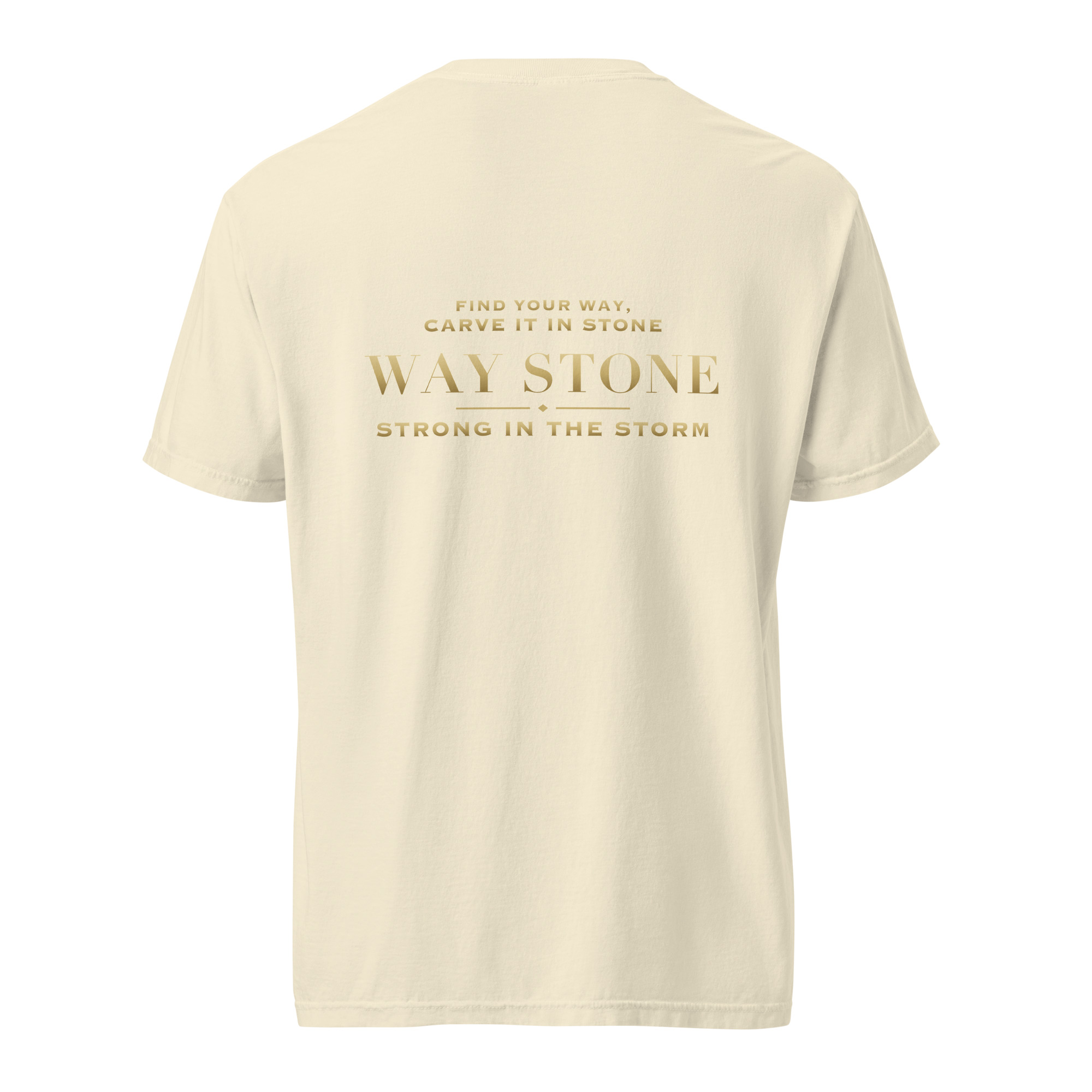 Way Stone — Strong In The Storm Tee (Ivory) - Image 2